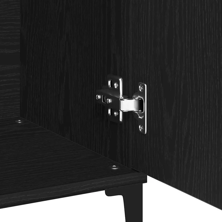Buffet Chêne noir 104 x 35 x 70 cm Bois d'ingénierie - 10