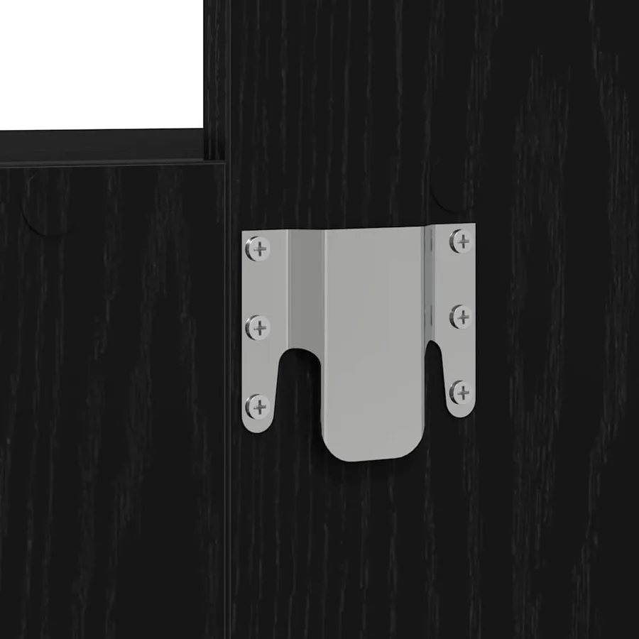Table de Toilette Noir 60 x 40 x 70 cm Bois d'ingénierie - 10