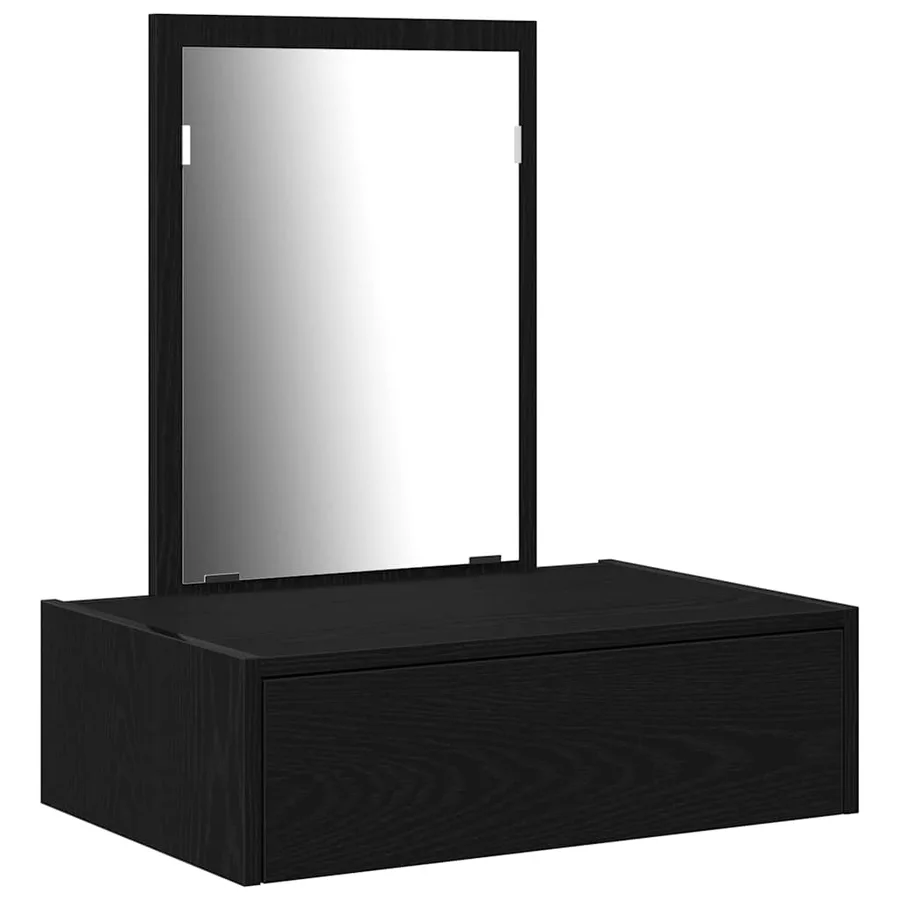 Table de Toilette Noir 60 x 40 x 70 cm Bois d'ingénierie - 2