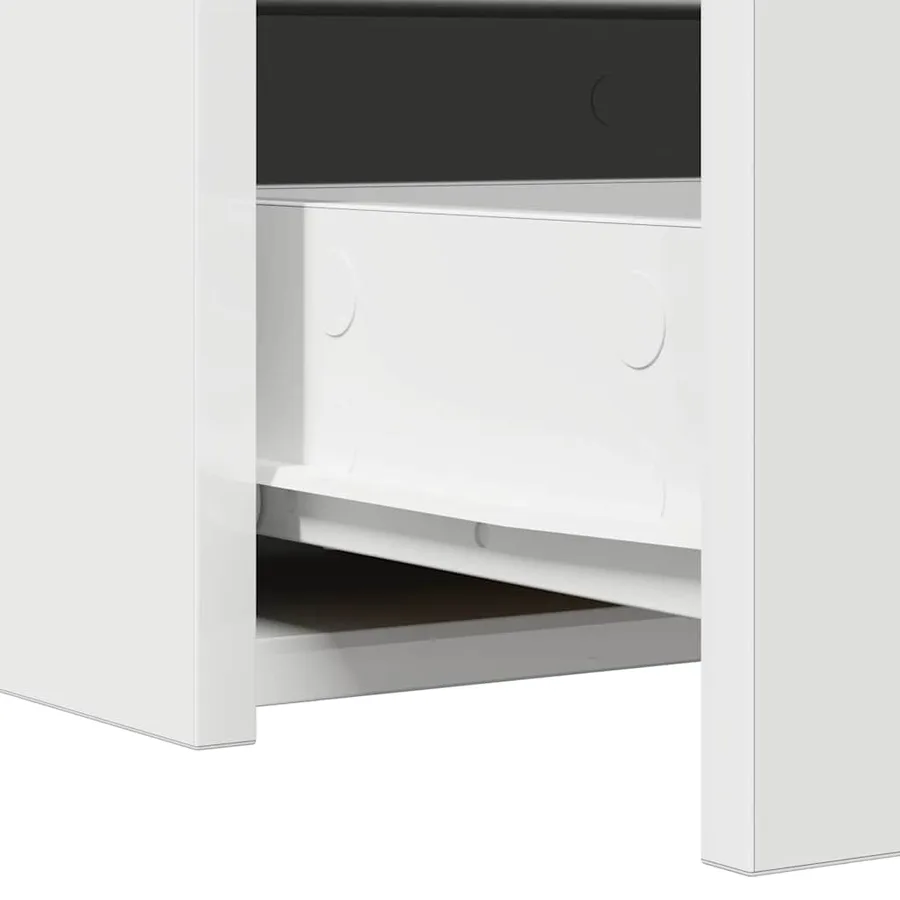 Table de Toilette Blanc 100 x 40 x 70 cm Bois d'ingénierie - 11