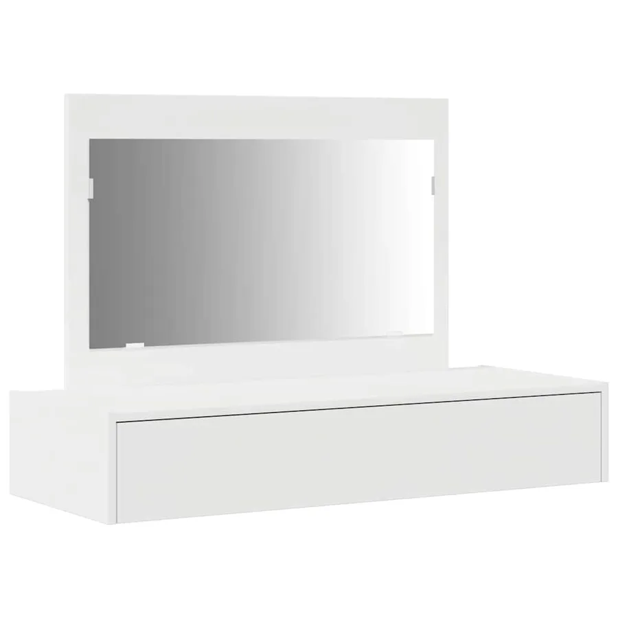 Table de Toilette Blanc 100 x 40 x 70 cm Bois d'ingénierie - 2
