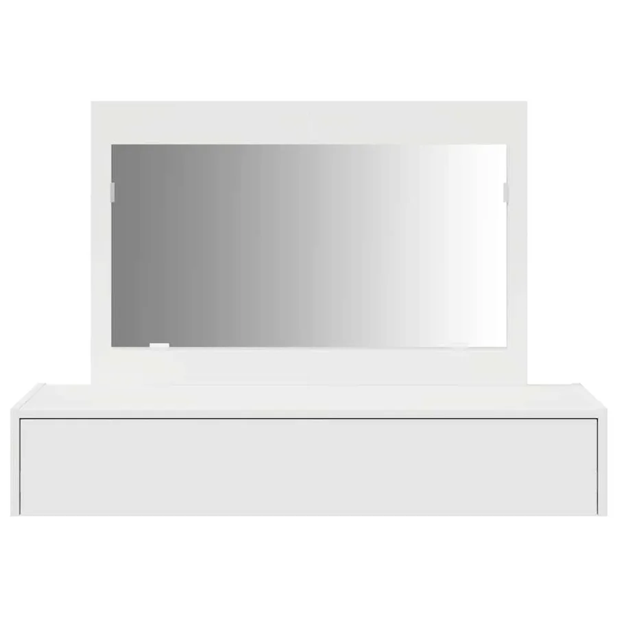 Table de Toilette Blanc 100 x 40 x 70 cm Bois d'ingénierie - 6