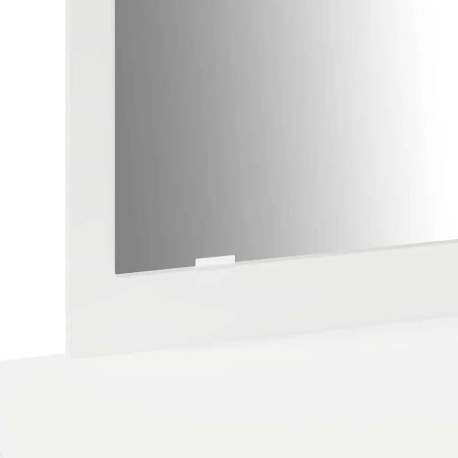 Table de Toilette Blanc 100 x 40 x 70 cm Bois d'ingénierie - 8