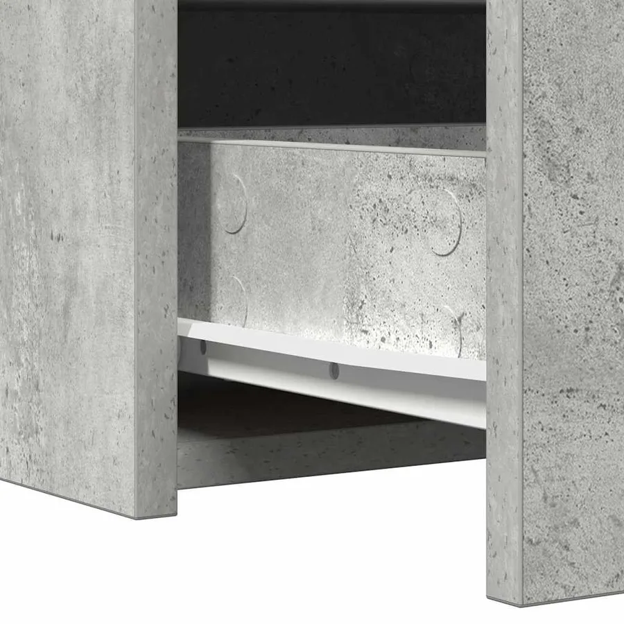 Table de Toilette Gris 60 x 40 x 70 cm Bois d'ingénierie - 11