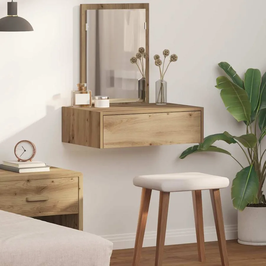 Table de Toilette Marron 60 x 40 x 70 cm Bois d'ingénierie