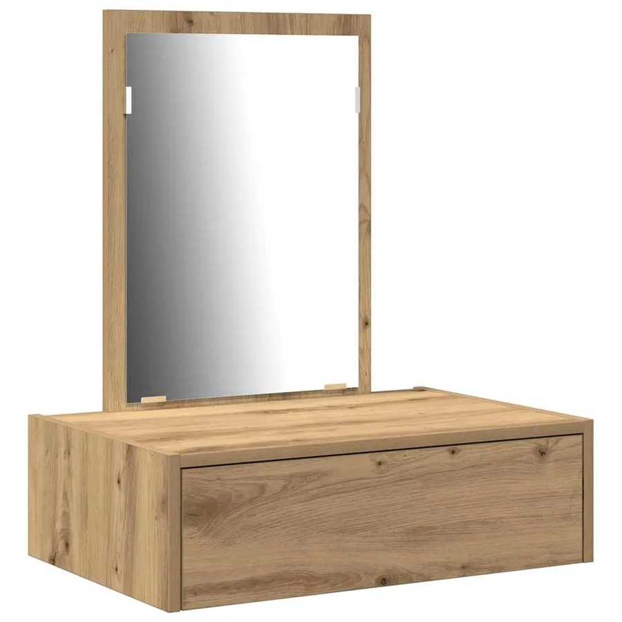 Table de Toilette Marron 60 x 40 x 70 cm Bois d'ingénierie - 2