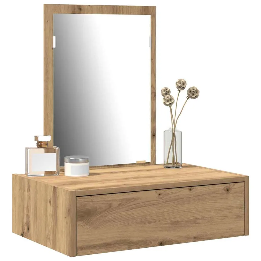 Table de Toilette Marron 60 x 40 x 70 cm Bois d'ingénierie - 3
