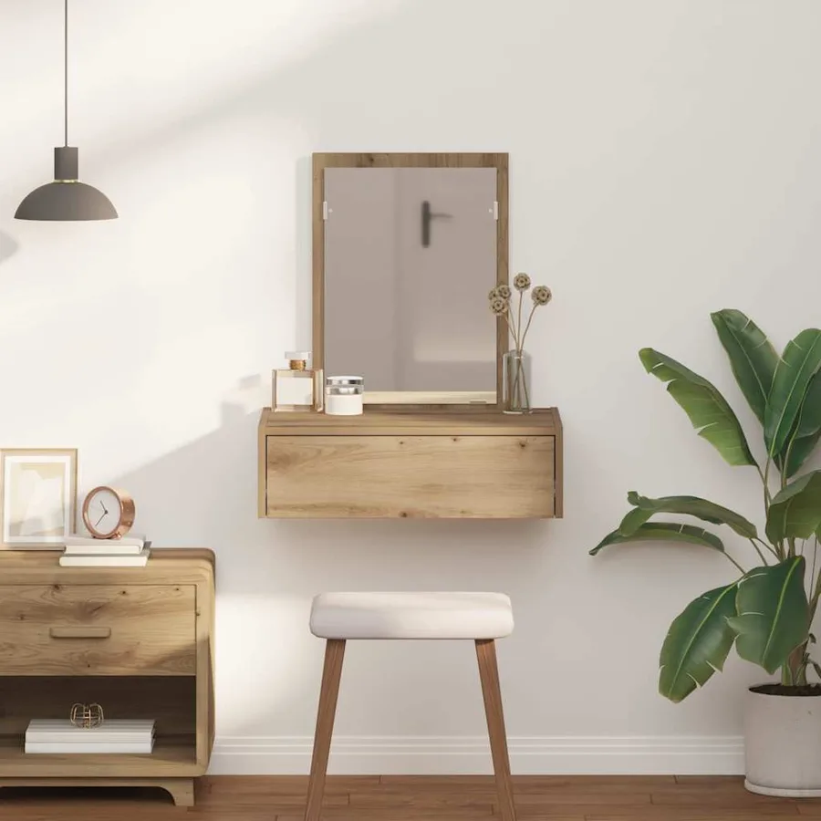 Table de Toilette Marron 60 x 40 x 70 cm Bois d'ingénierie - 4