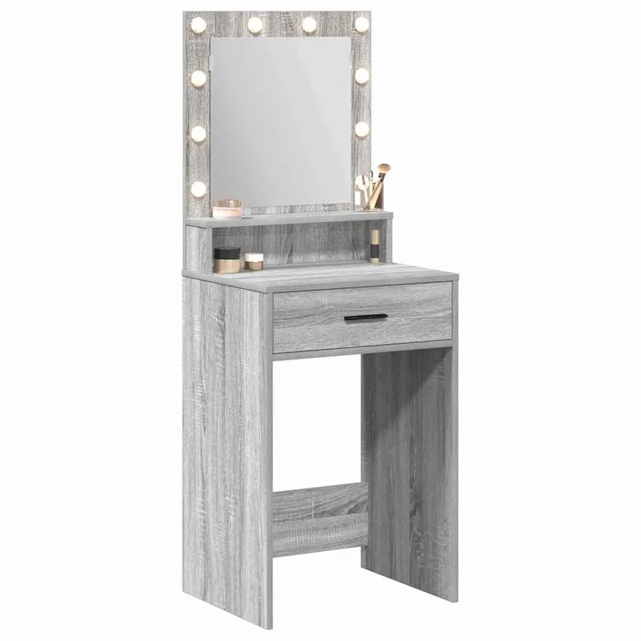 Table de Toilette avec tiroir Gris Sonoma 50 x 41 x 135 cm - 3