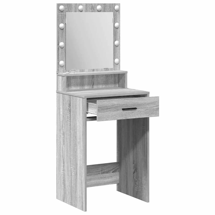 Table de Toilette avec tiroir Gris Sonoma 50 x 41 x 135 cm - 4