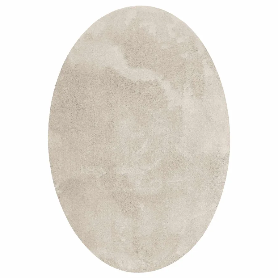 Tapis de surface ovale HUARTE Beige 140 x 200 cm 100% Polyester - 2