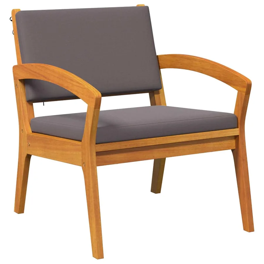Chaise de jardin 2 pcs Huile Naturelle Bois d'Acacia Massif - 4