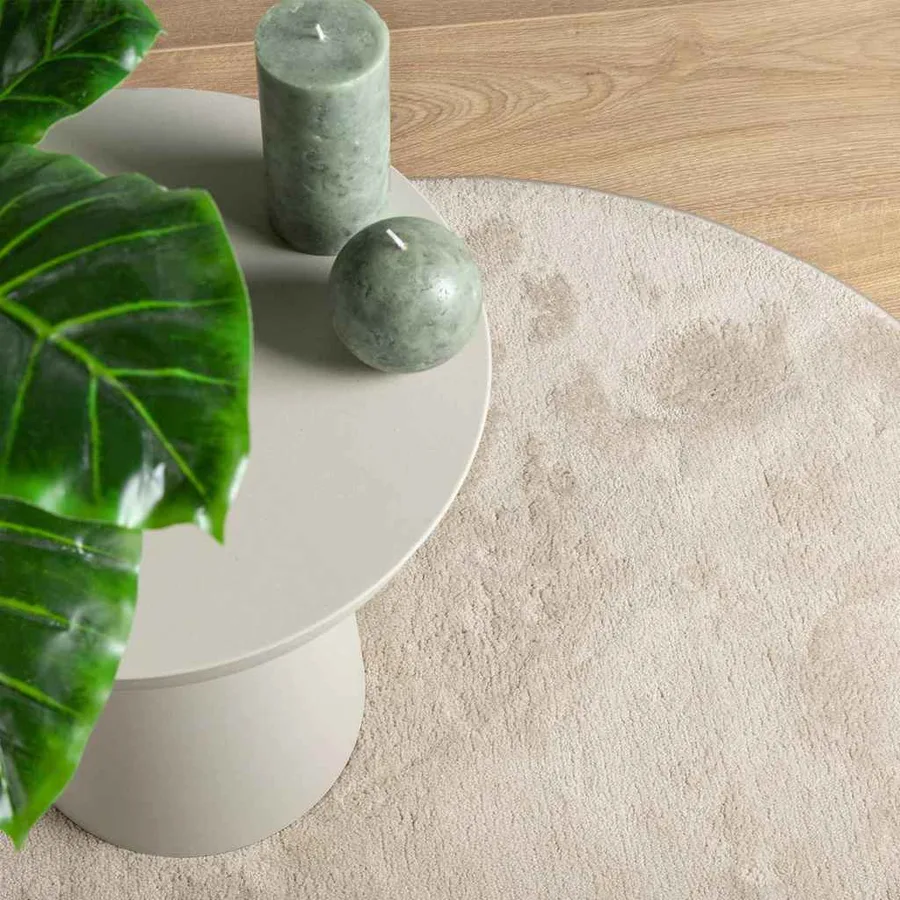 Tapis de surface HUARTE Beige 80 x 150 cm Polyester - 6