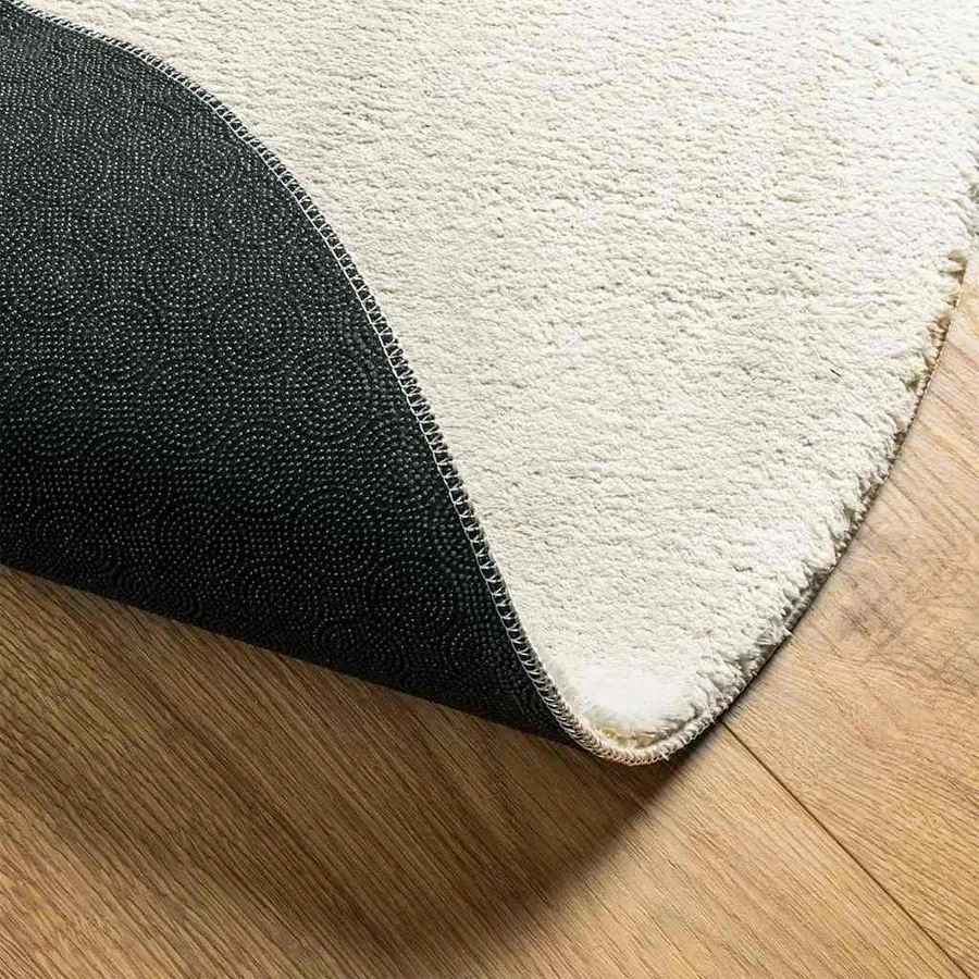 Tapis de surface HUARTE Crème 140 x 200 cm Polyester - 5