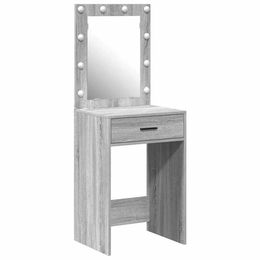 Table de Toilette avec tiroir Gris Sonoma 50 x 41 x 135 cm - 2