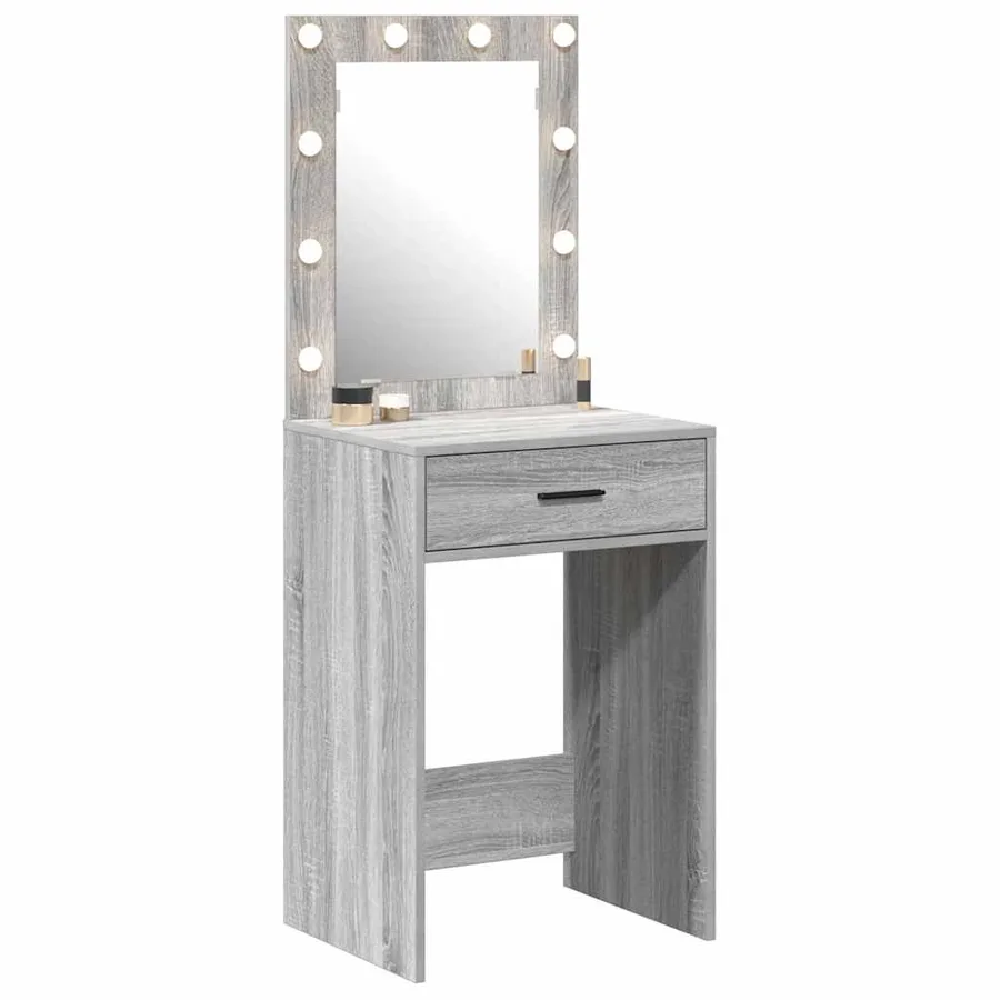 Table de Toilette avec tiroir Gris Sonoma 50 x 41 x 135 cm - 3