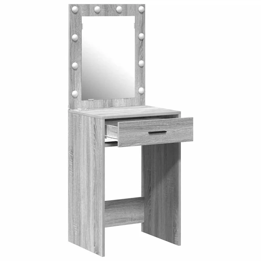 Table de Toilette avec tiroir Gris Sonoma 50 x 41 x 135 cm - 4