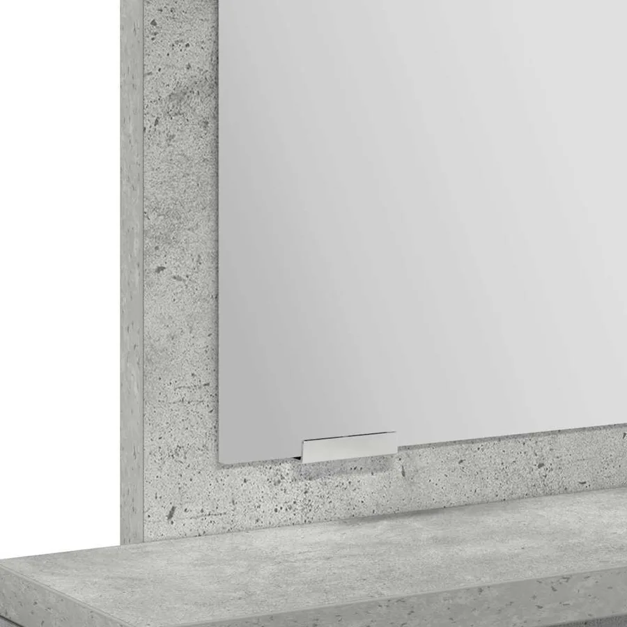 Table de Toilette Gris béton 50 x 41 x 140 cm Bois d'ingénierie - 10