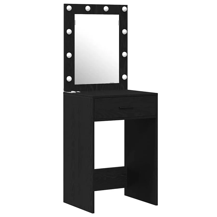 Table de Toilette Noir 50 x 41 x 135 cm Bois d'ingénierie - 5
