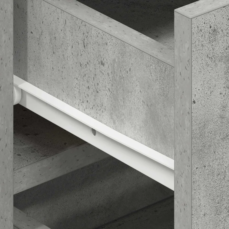 Buffet Gris béton 120 x 36 x 69 cm Bois d'ingénierie - 10