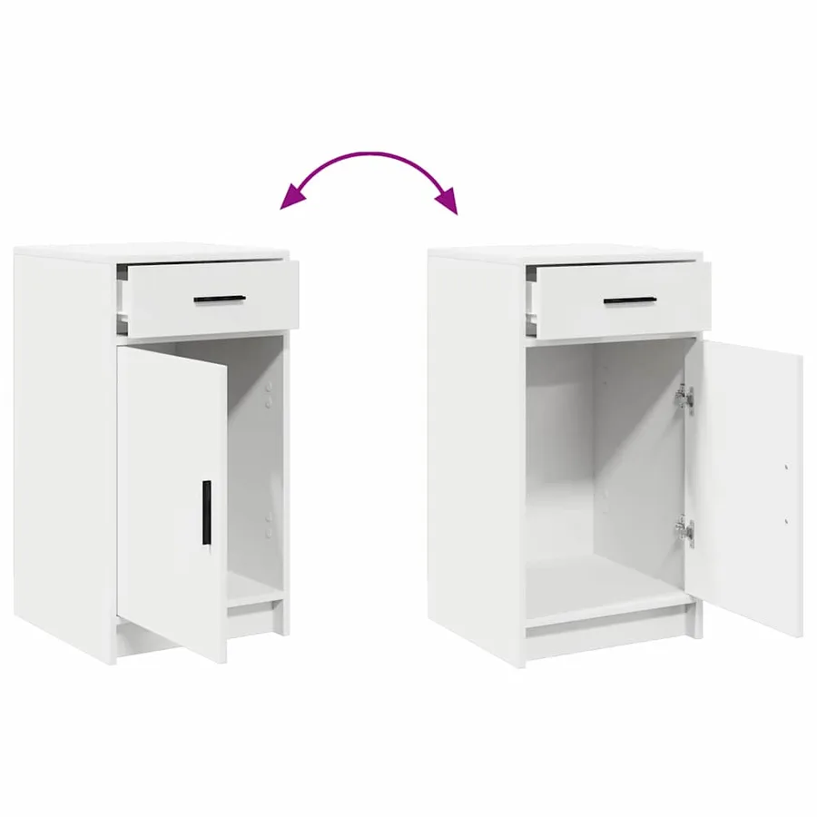 Table de Toilette avec tiroir 2 pcs Blanc 50 x 41 x 135 cm - 13