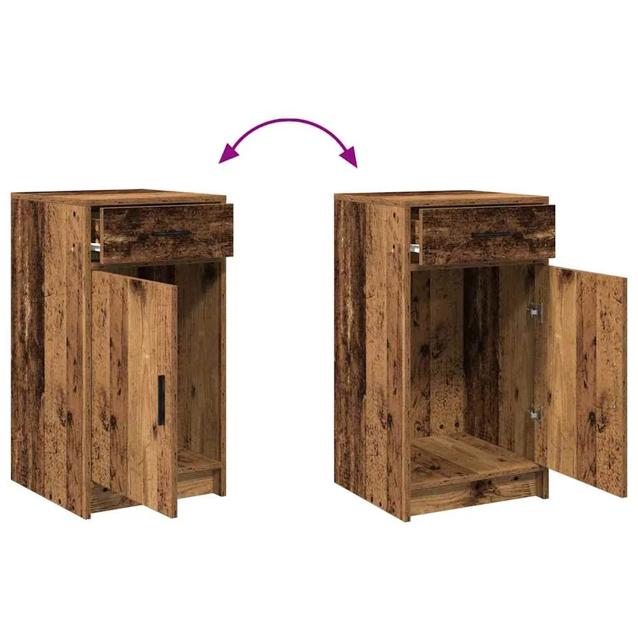 Table de Toilette avec tiroir 2 pcs Marron 50 x 41 x 135 cm - 13