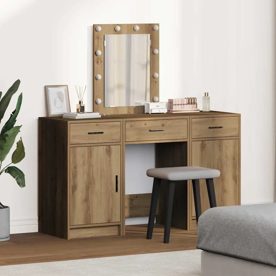 Table de Toilette Marron 50 x 41 x 135 cm Bois d'ingénierie