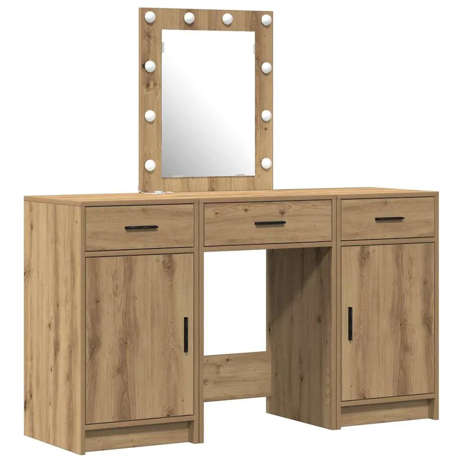 Table de Toilette Marron 50 x 41 x 135 cm Bois d'ingénierie - 2