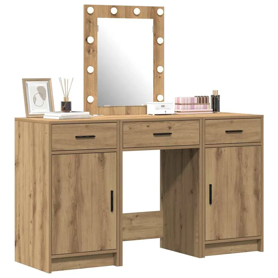 Table de Toilette Marron 50 x 41 x 135 cm Bois d'ingénierie - 3
