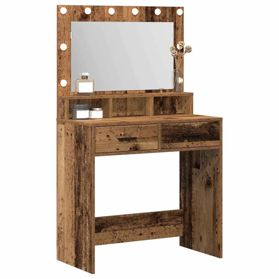 Table de Toilette avec tiroir Bois ancien 79 x 41 x 135 cm - 3