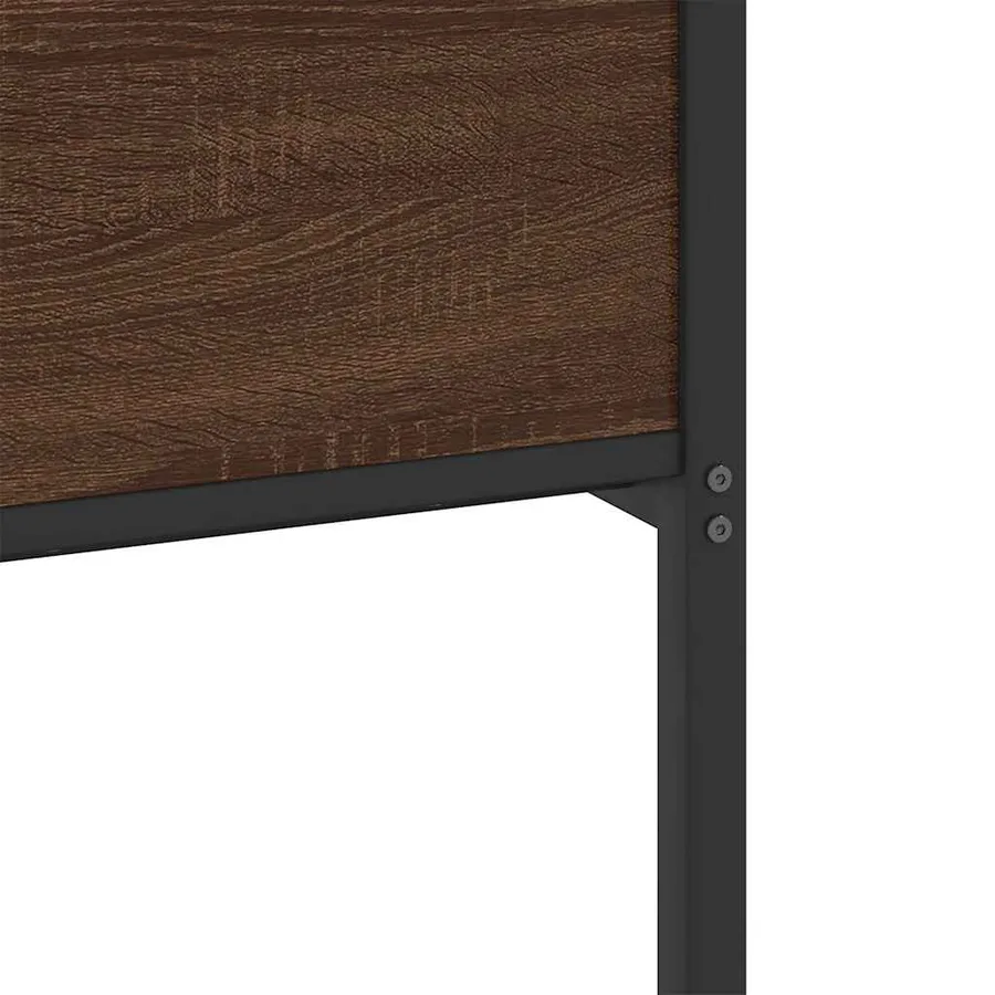 Cadre de lit sans matelas chêne marron 120x200 cm - 10