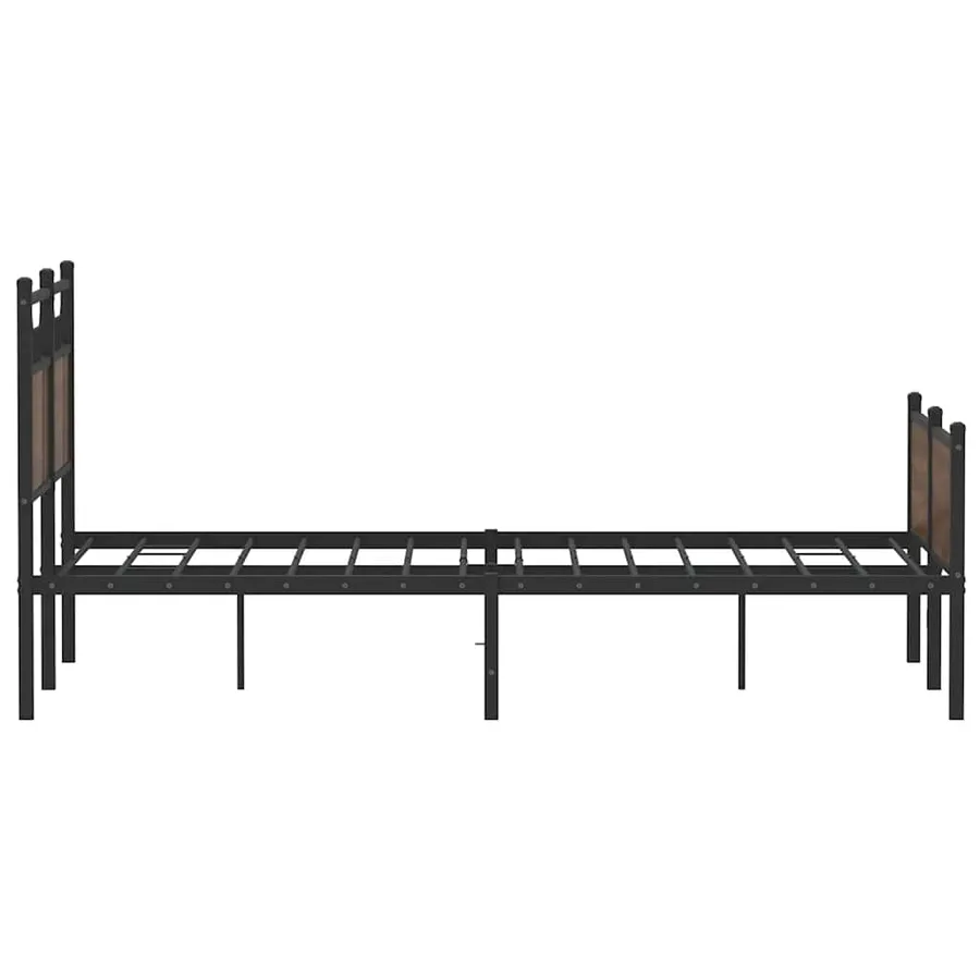 Cadre de lit sans matelas chêne marron 120x200 cm - 7