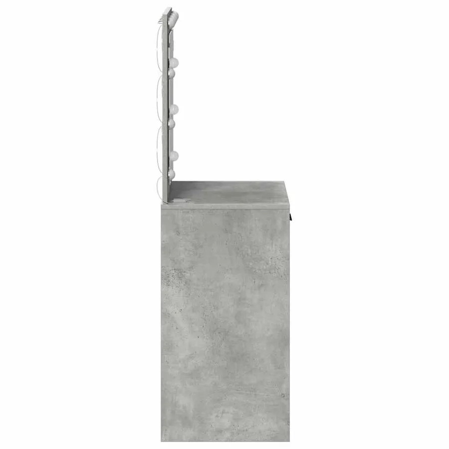 Table de Toilette Gris béton 50 x 41 x 135 cm Bois d'ingénierie - 6
