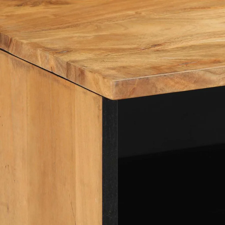 Meuble TV Marron 100 x 33 x 46 cm Bois de mangue massif - 6