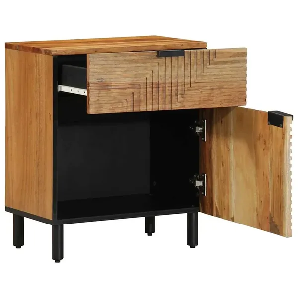 Armoire de lit Marron 50 x 33 x 60 cm Bois d'Acacia Massif