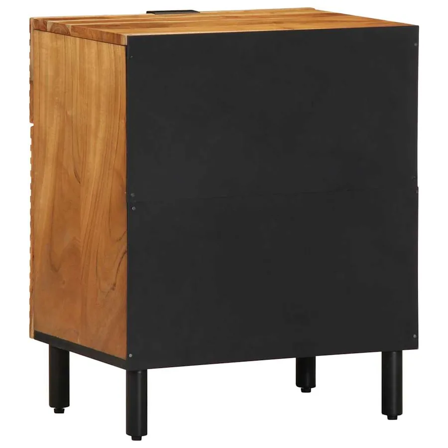 Armoire de lit Marron 50 x 33 x 60 cm Bois d'Acacia Massif - 3