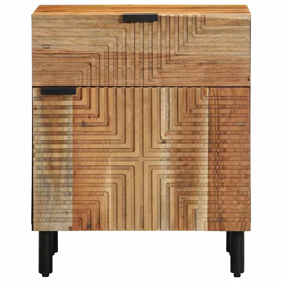 Armoire de lit Marron 50 x 33 x 60 cm Bois d'Acacia Massif - 4