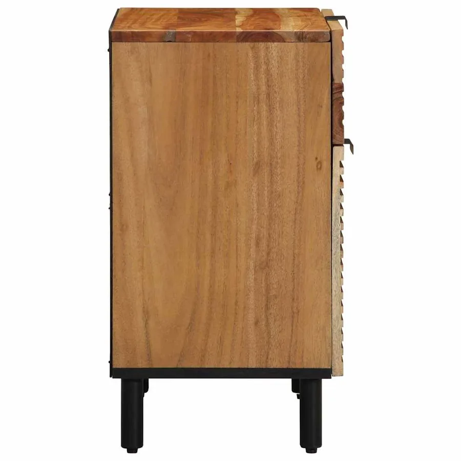 Armoire de lit Marron 50 x 33 x 60 cm Bois d'Acacia Massif - 5