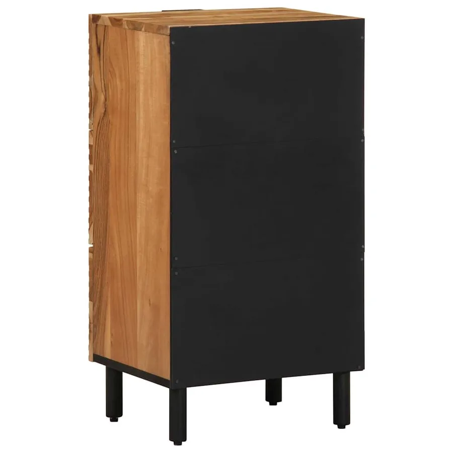 Buffet avec tiroir Marron 40 x 33 x 75 cm Bois de mangue massif - 5