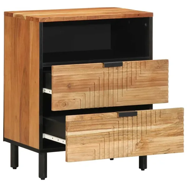 Armoire de lit Marron 50 x 33 x 62 cm Bois d'Acacia Massif