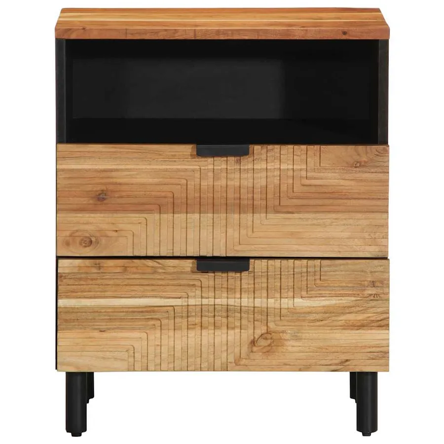 Armoire de lit Marron 50 x 33 x 62 cm Bois d'Acacia Massif - 4