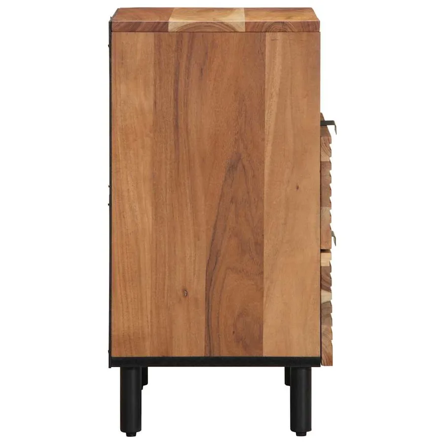 Armoire de lit Marron 50 x 33 x 62 cm Bois d'Acacia Massif - 5