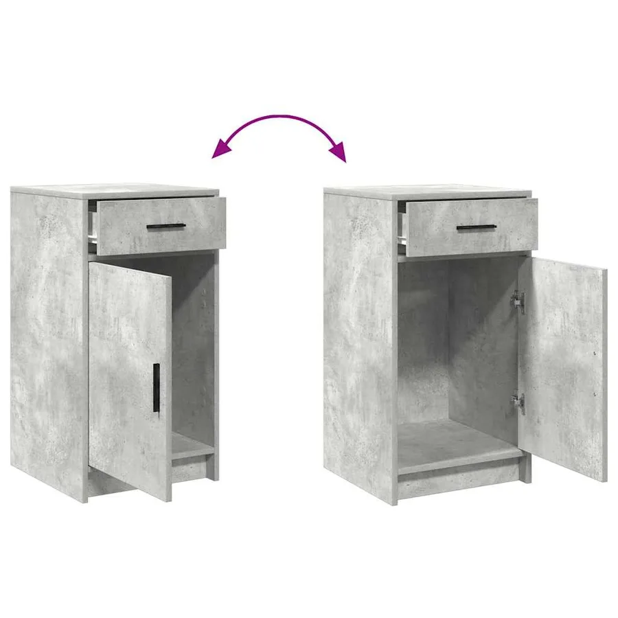 Table de Toilette Gris 50 x 41 x 135 cm Bois d'ingénierie - 13