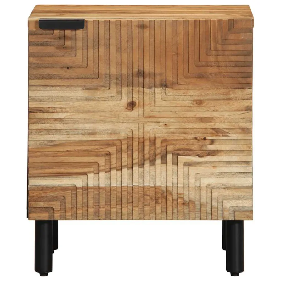 Tables de chevet (2 pcs) 40 x 33 x 46 cm bois massif d'acacia - 4