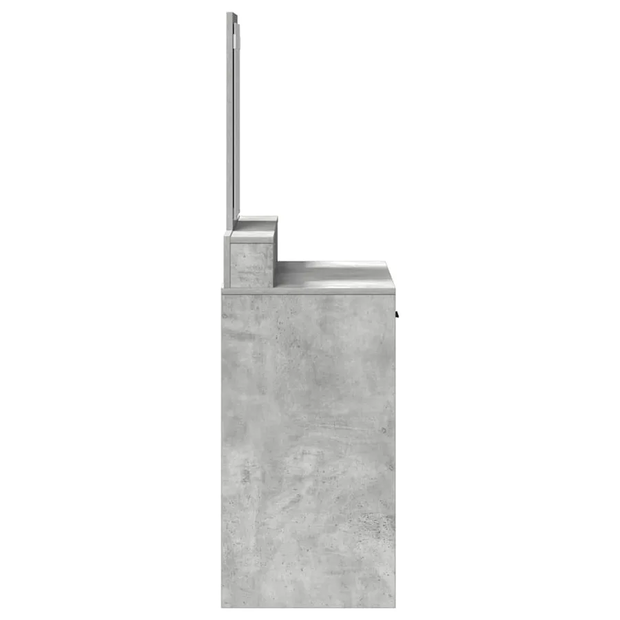 Table de Toilette Gris béton 79 x 41 x 140 cm Bois d'ingénierie - 7