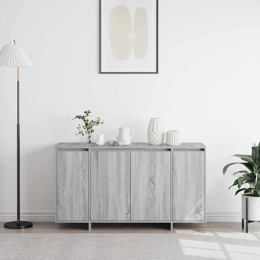 Buffet Sonoma gris 120 x 41 x 75 cm Bois d'ingénierie - 4