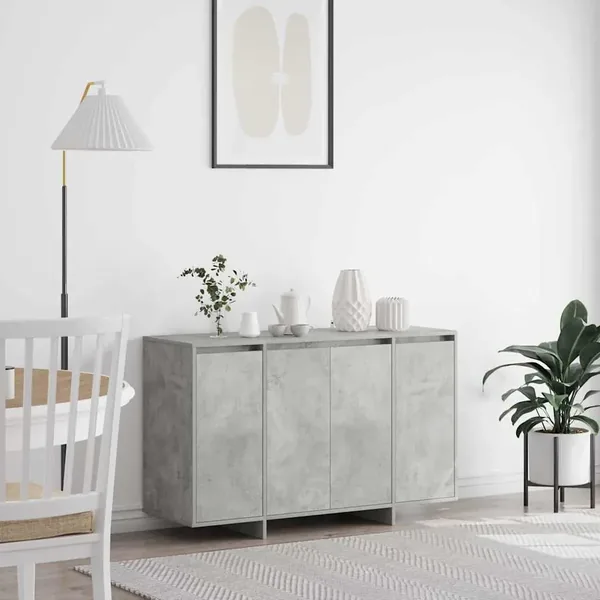 Buffet Gris béton 120 x 41 x 75 cm Bois d'ingénierie