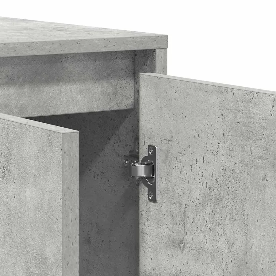 Buffet Gris béton 120 x 41 x 75 cm Bois d'ingénierie - 8