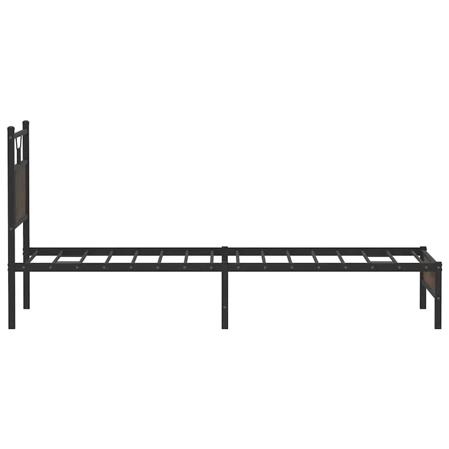 Cadre de lit sans matelas chêne marron 90x190cm bois ingénierie - 7