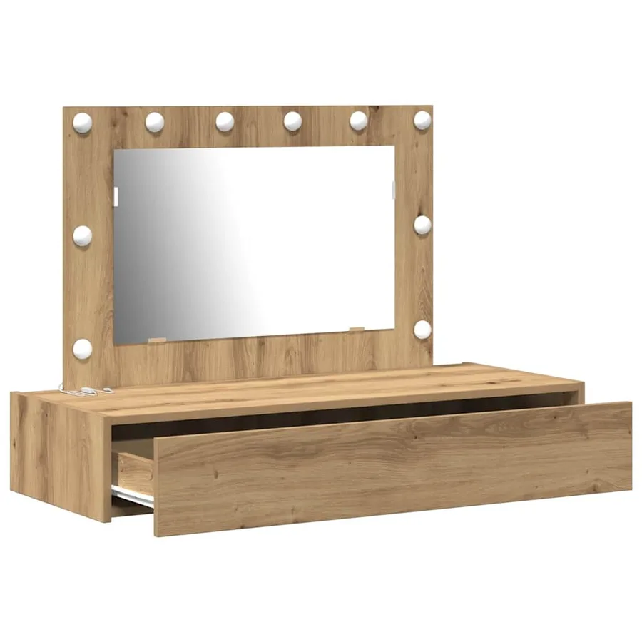 Table de Toilette Marron 100 x 40 x 70 cm Bois d'ingénierie - 4